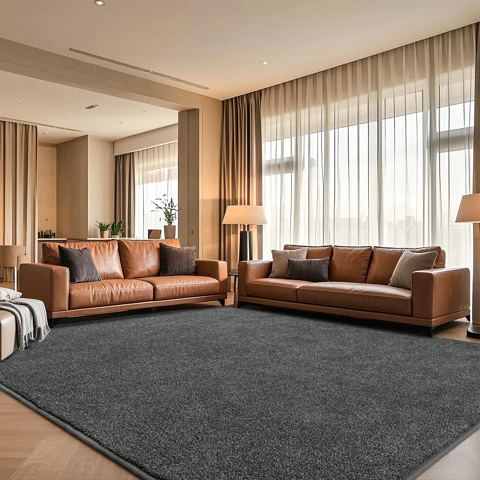 Rtizon Area Rug for Living Room, Non-Slip Rugs for Boys's Bedroom, 5x7Ft Washable Carpet with Memory Foam for Bedside Office Dining Room Farmhouse,