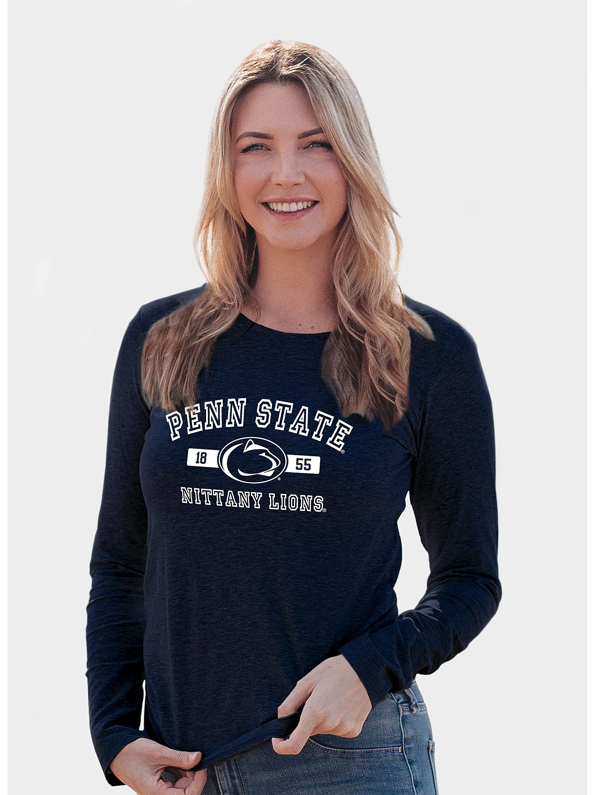 Penn State Nittany Lions Women's Long Sleeve T-Shirt Athletic Team Color, Medium