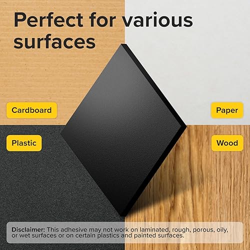 Miniatura 15 de Imanes hiperadhesivos con parte trasera adhesiva, 110 piezas de 0.8 x 0.08 pulgadas cuadrados magnéticos fuertes para pizarra blanca, imanes de 110