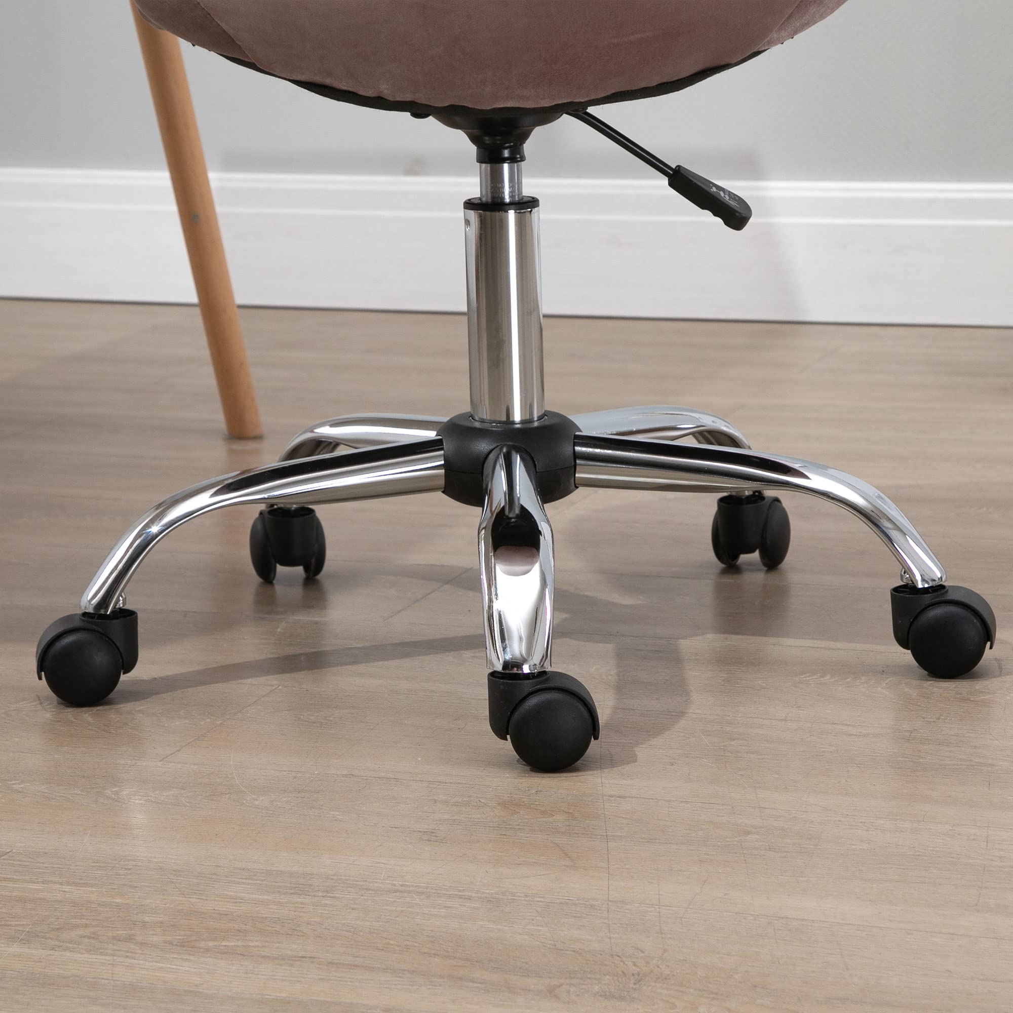 Vinsetto Sedia da Ufficio Girevole Ergonomico, Regolabile, Rosa
