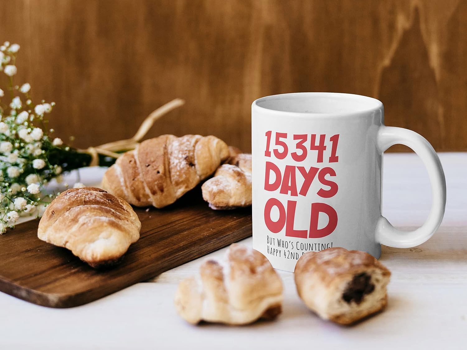 42nd Birthday Mug Gift for Men Women Him Her, 15341 Days Old - Image 3