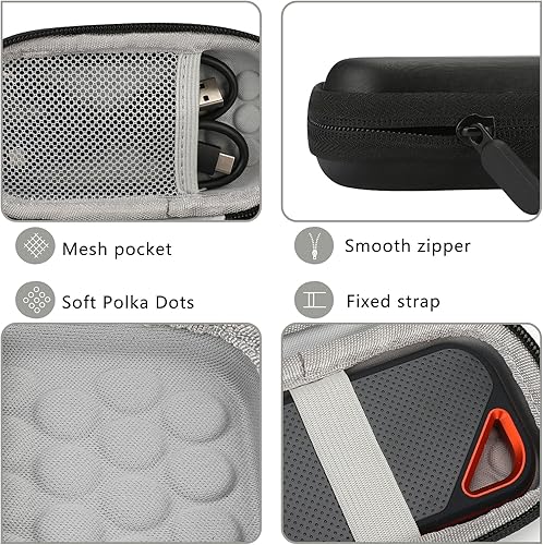 Miniatura 3 de Estuche rígido para Sandisk Extreme ProSandisk Extreme SSD externo portátil 128 GB 500 GB 1 TB 2 TB bolsa protectora de viaje (gris)