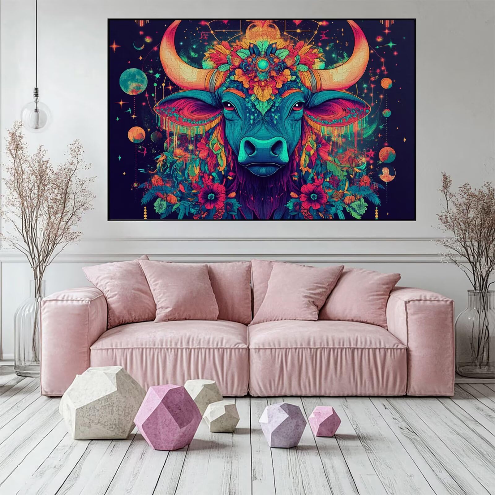 Puzzle 3000 elementów wołowina dla dorosłych kwiaty 122 x 81 cm unikalne rzemiosło klasyczne 3D drewniana układanka do rodzinnych gier biznesowych, układanka do samodzielnego wykonania nawet do