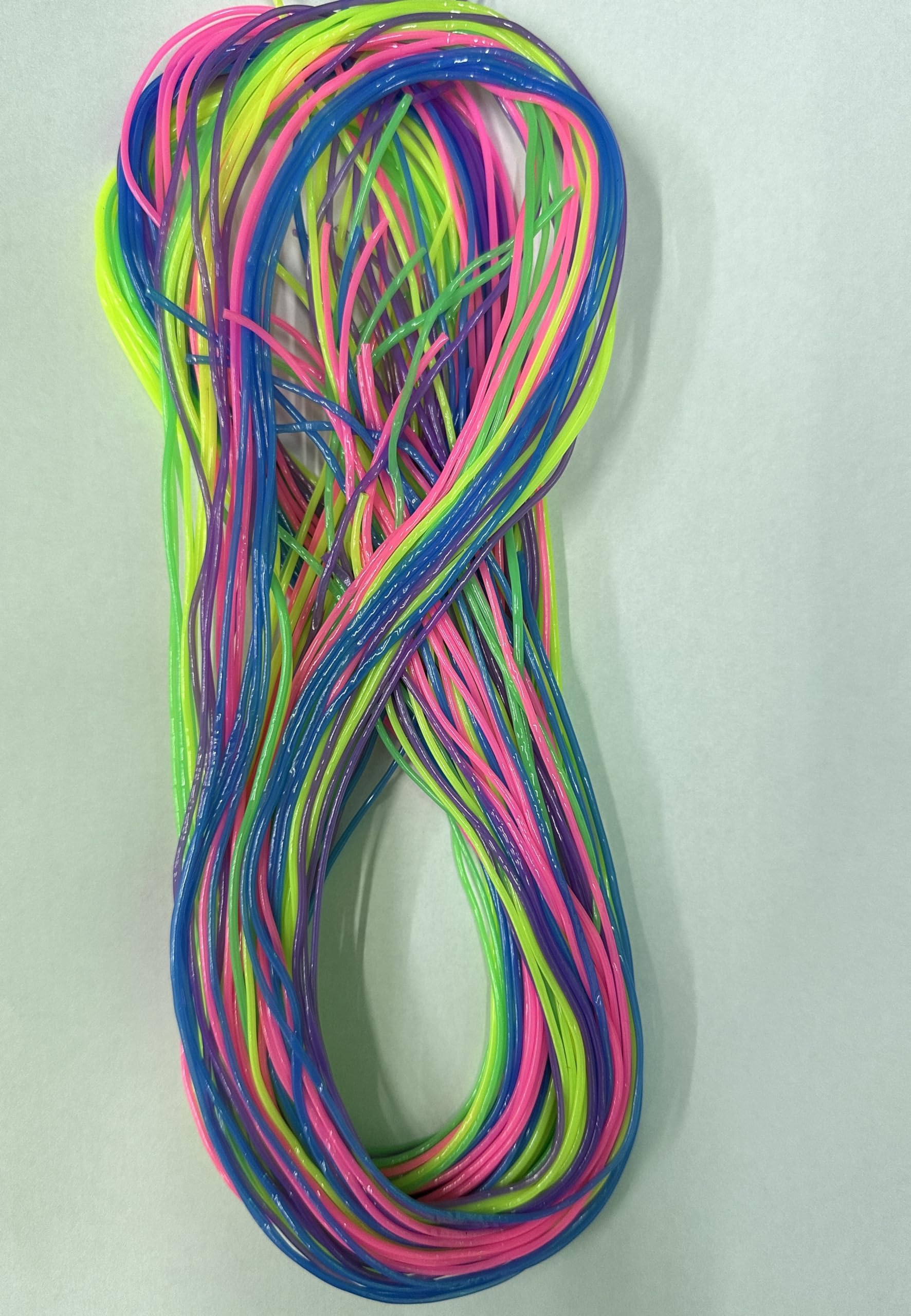 Toysrex Multi Colour Fashion Scoubi Scooby Scoubidou Scoobies 40 Pack Weaving Fashion Strings Friendship Bracelet Jeweler Making Craft (Plain Colour)