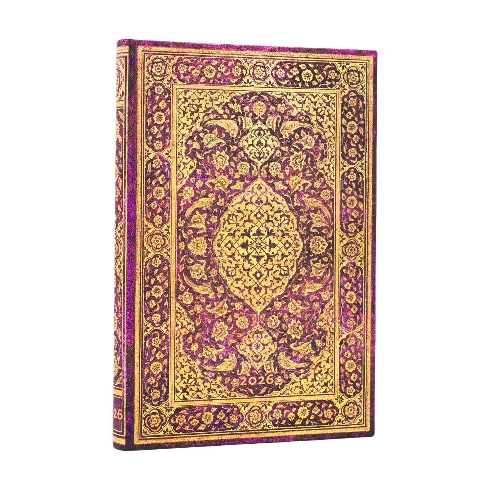 2026 The Orchard (Persian Poetry) Mini 12-month Verso Hardcover Flexi Dayplanner 2026 (Elastic Band Closure)
