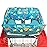 Love&go Soft Pillow Attached 2-in-1 Shopping Cart and High Chair Cover for Baby~Padded~Fold\'n Roll Style~Portable with Free Carry Bag (Blue Seaworld)