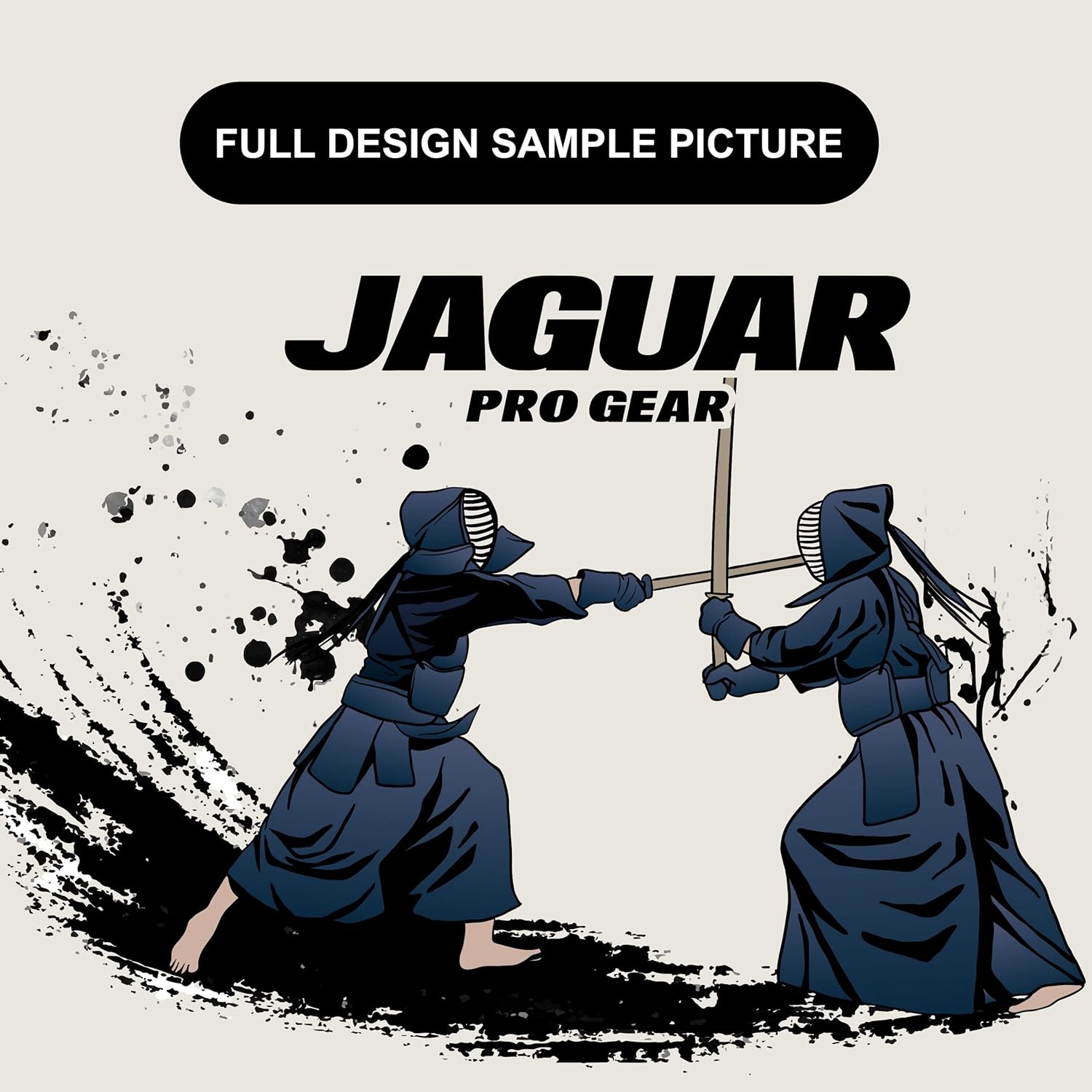 Jaguar Pro Gear – Kendo Fighters Inner Sublimated - Pro Brazilian Jiu Jitsu BJJ Kimono Gi Uniform Unisex - Belt Included