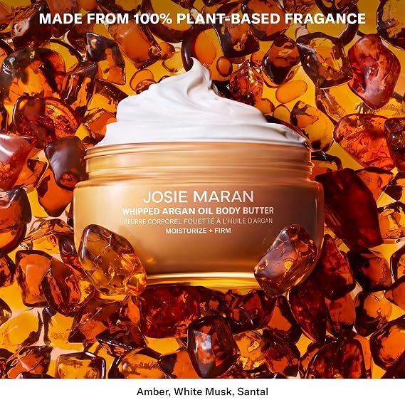 Josie Maran Golden Hour Whipped Argan Oil Body Butter, Travel Size, 2 fl oz