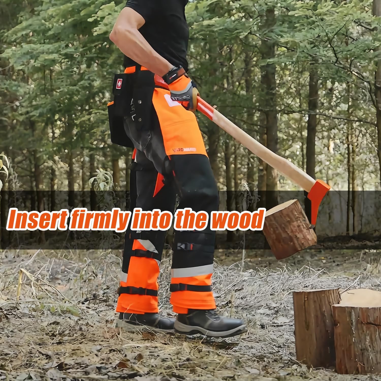 2PCS Pickaroon Logging Tool 33.5" & 17.3", Hookaroon Logging Tool, Ergonomic Anti-Slip Handle Lightweight Forestry Pick Tool for Dragging and Stacking Firewood