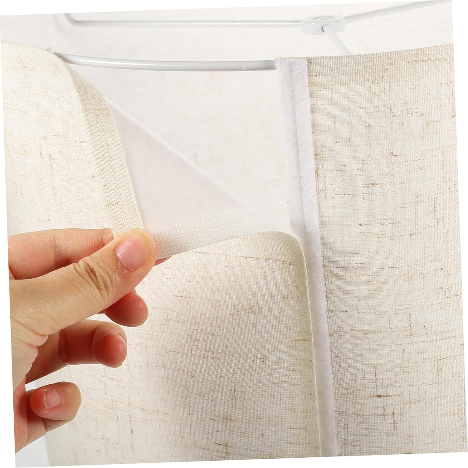 Household Linen Lampshade Replacement Decorative Solid Color Round Table Lamp Cover for Bedroom and Living Cloth Design for Smooth Ceiling Light and Floor Lamps