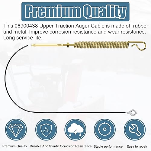 Miniatura 4 de NOFIXS 06900438 Cable de barrena compacto para barrena Ariens y tracción superior Parte # 06900438 24916003 AMP 24916303