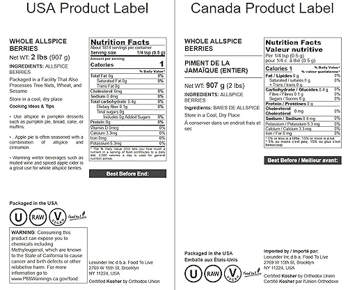 Miniatura 10 de Food to Live Granos de pimienta enteros.