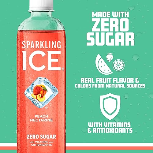 Miniatura 10 de Sparkling Ice Cereza Negra Agua con gas con antioxidantes y vitaminas cero azúcar Botellas de 17 oz Paquete de 12