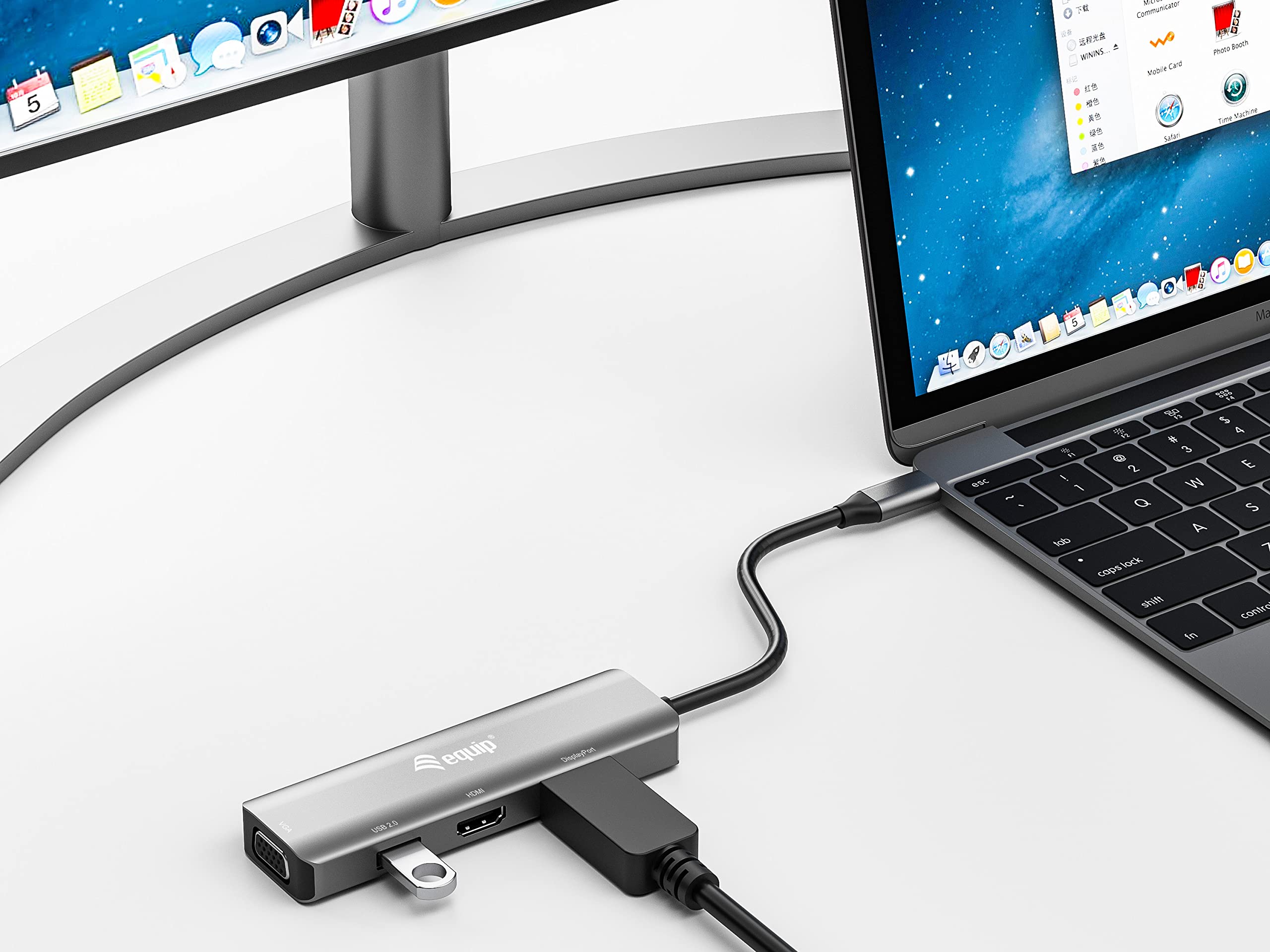 Equip 133485 USB-C a HDMI/DisplayPort/VGA/USB Adaptador