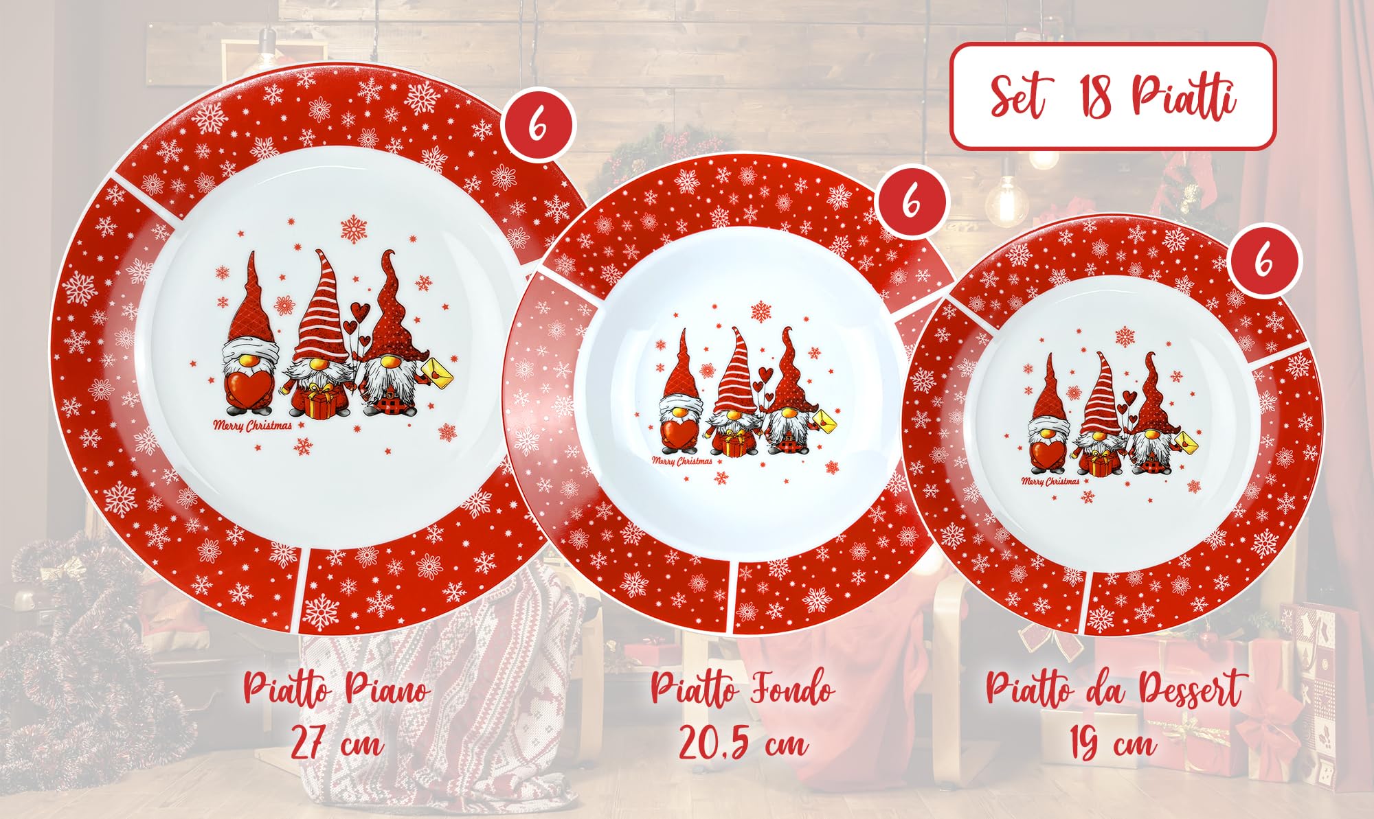 Presentimental Piatto di Natale in Ceramica Personalizzato Piatti da portata con Incisione Decorazione da Natalizia Piatto per la Cena di Famiglia (A