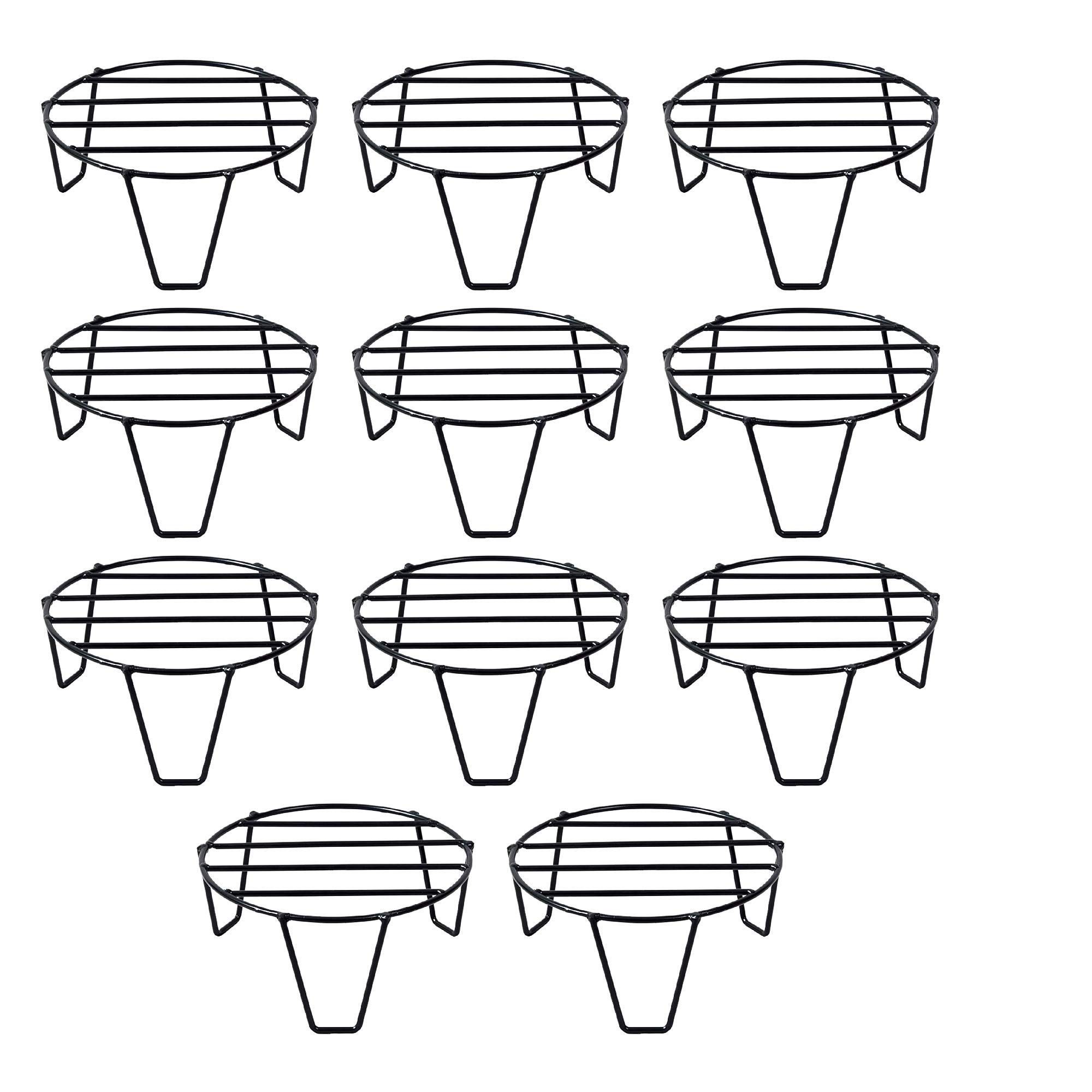 Leafy Tales Set of 11 – Iron Indoor/Outdoor Flower Pot/Plant Stand for Home Garden Balcony Living Room Decor (Black-Set of 11) (Round Stand - 11) (B083R88ZBH) Amazon Price History, Amazon Price Tracker