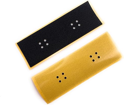 Miniatura 7 de SPITBOARDS Uncut Shape Fingerboard Foam Grip Tape 110 x 38 mm (1 mm Thick) 10 Pieces for Finger Skate Grip Tape Cellular Rubber Foam Rubber Black