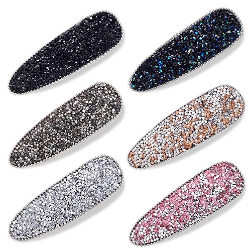 Miniatura 1 de 6 pinzas para el cabello con diamantes de imitación, pasadores grandes de cristal, horquillas de diamantes brillantes, accesorios decorativos para
