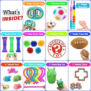 Chennyfun Fidget Toy Set, 26PCS With Box Fidget Toys Pack