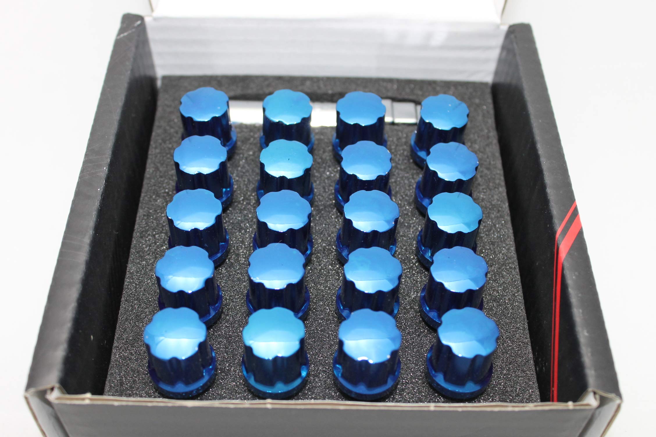 Japan Racing Radschrauben M14x1,25 Blau Radbolzen Satz 20x Kegelbund