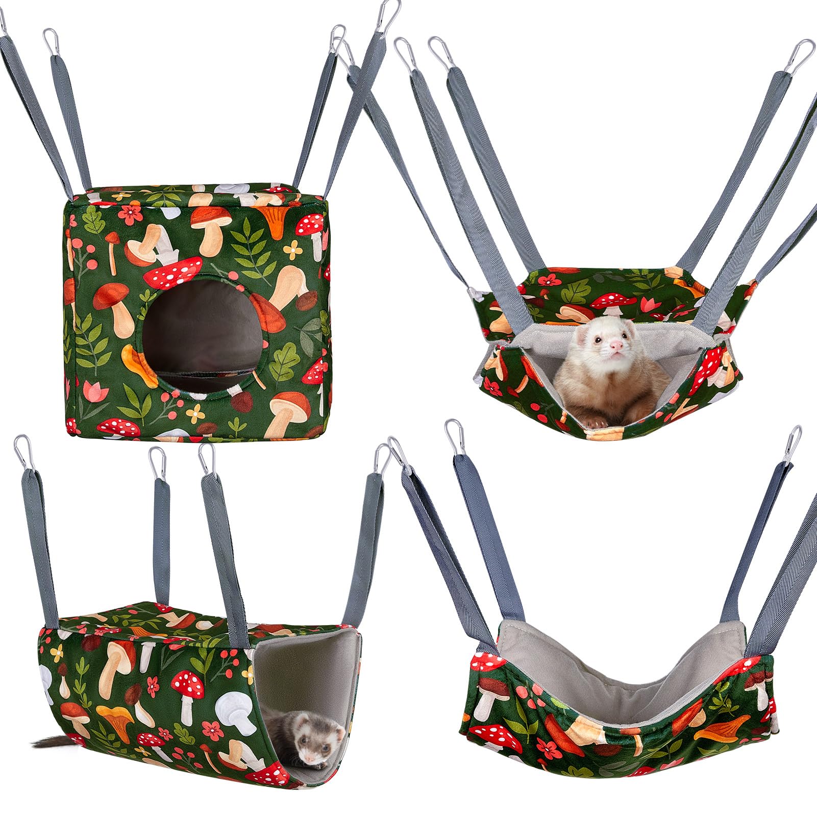hängematte frettchen Hedgeink Hängematten 4er Set – Waschbare Kuschelhöhle & für Ratten, Meerschweinchen, Chinchilla – Kleintier Zubehör für Käfig, Nest, Tunnel & Schlafplatz Haustier Color:SAFETY ORANGE Gears of War 4 No Discounts