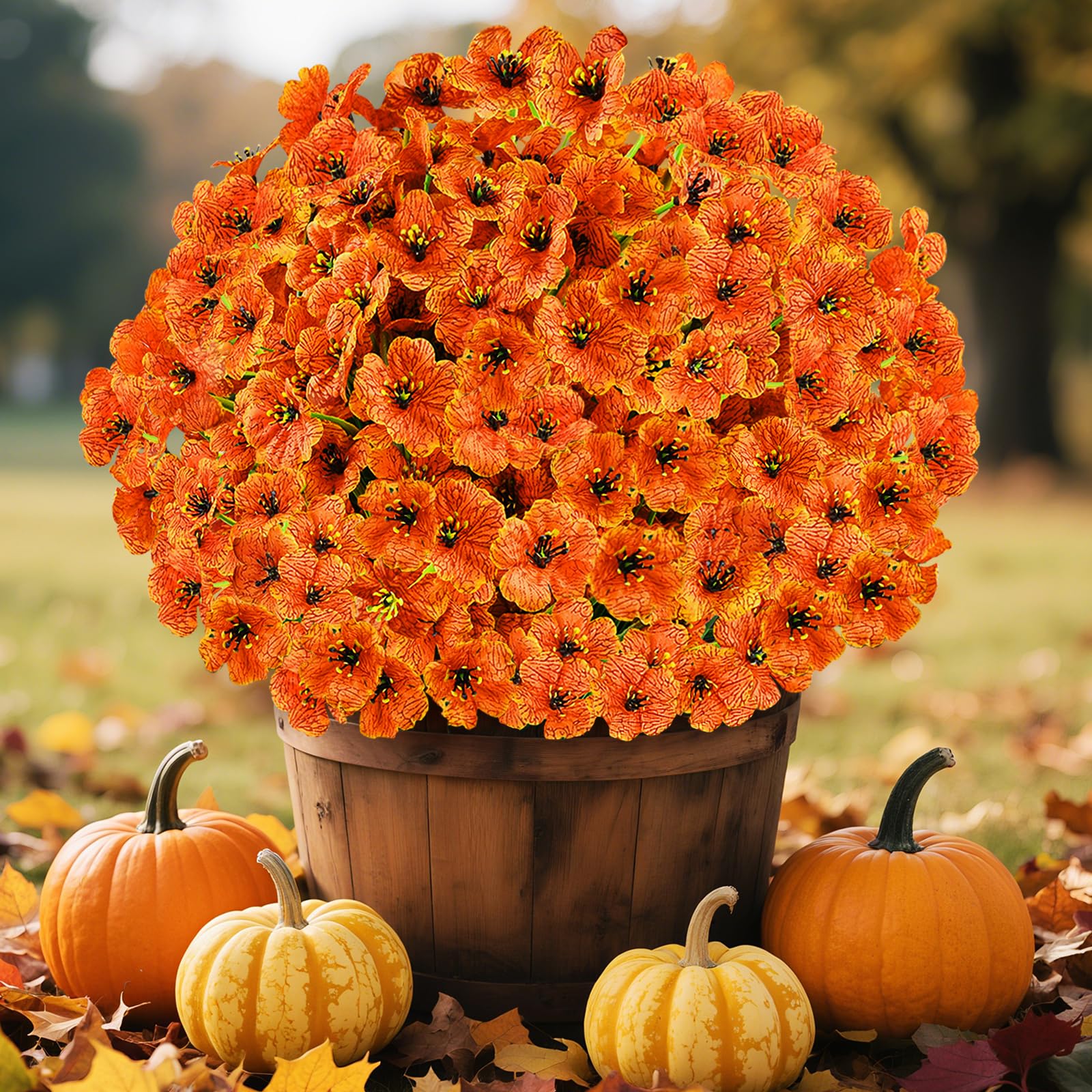 AmberFun Artificial Fall Flowers