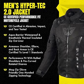 cortech Men's Hyper-Tec 2.0 Motorcycle Jacket