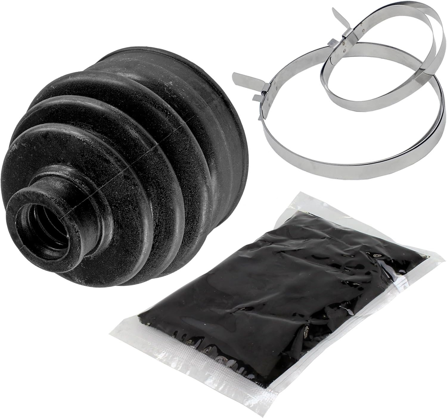 Caltric Rear Axle Outer CV Boot Kit Compatible with Yamaha Grizzly 450 YFM450 4X4 2011 2012 2013 2014