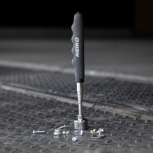 Vista 14 de Neiko - herramienta barredora de metales magnética de alto rendimiento de 24 pulgadas con altura ajustable de liberación rápida.