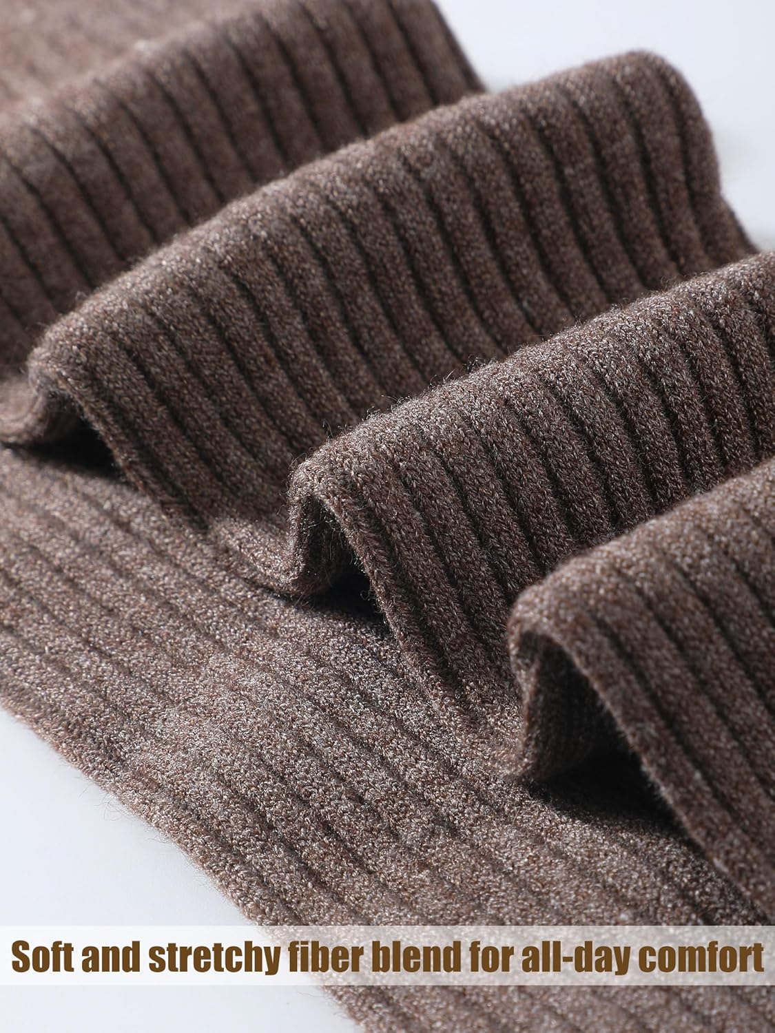 Shihanee 3 Pairs Winter Women Knee High Socks Long Ribbed Knit Slouchy Boot Socks Warm Gifts for Women Girls - Image 2