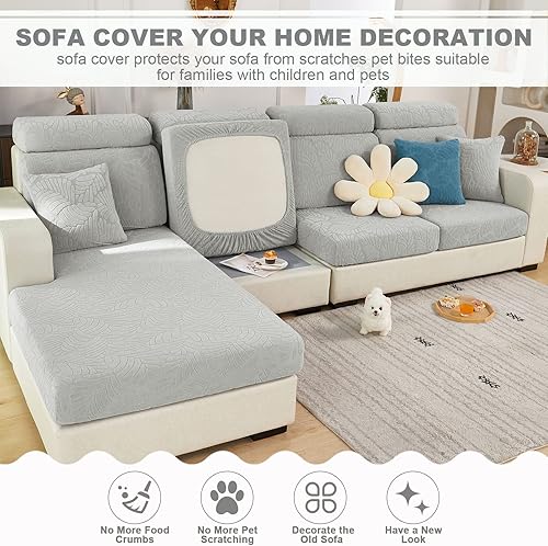 Miniatura 2 de Beacon Pet Funda universal para sofá resistente al desgaste, fundas elásticas para sofá mágico 2024, funda antideslizante en forma de L, funda de