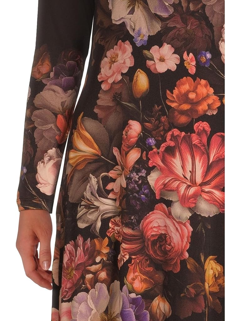 Black Johnny Was The Janie Favorite Long Sleeve Midi Dress- Beckett