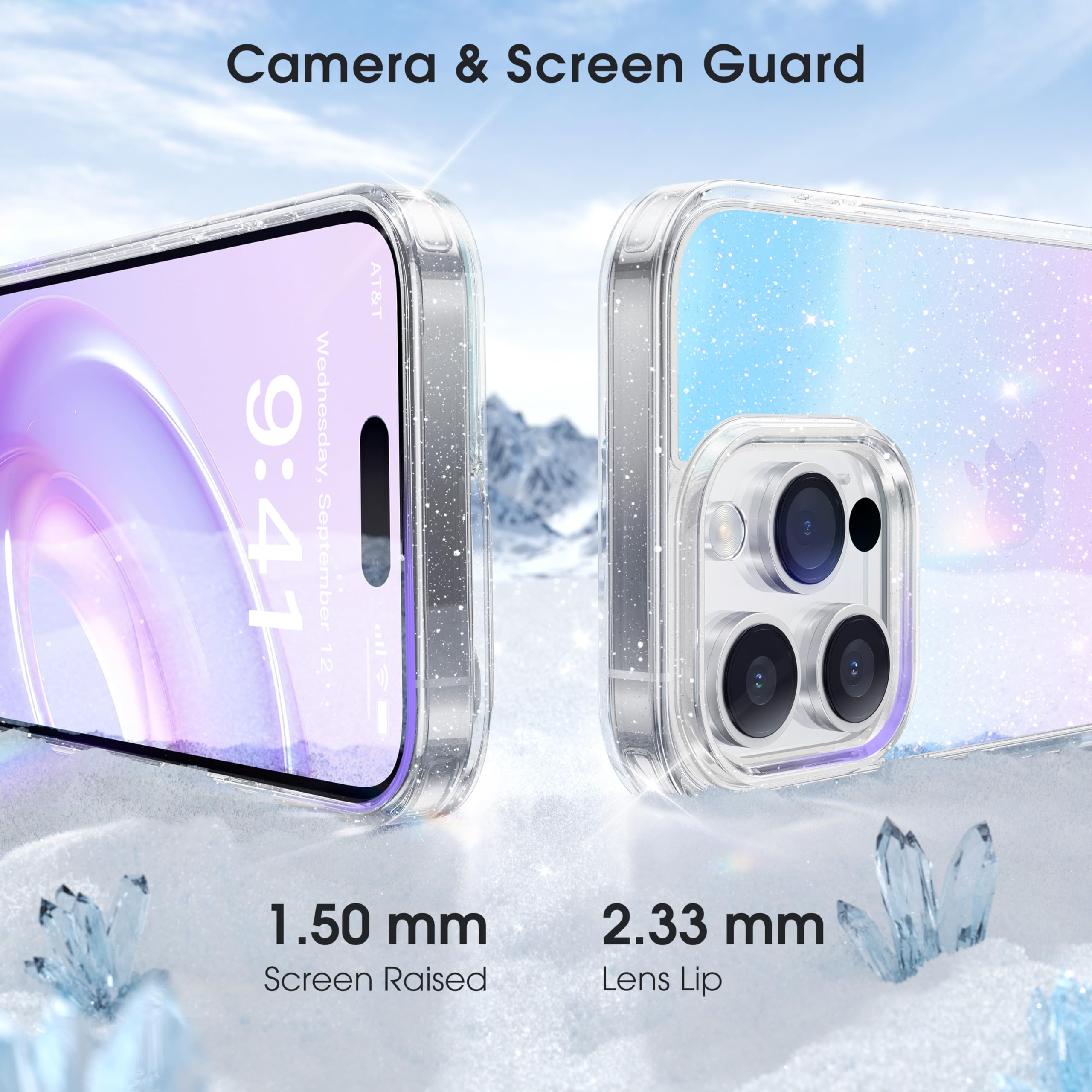 Amazon.com: Alphex Holographic Clear for iPhone 15 Pro Max Case