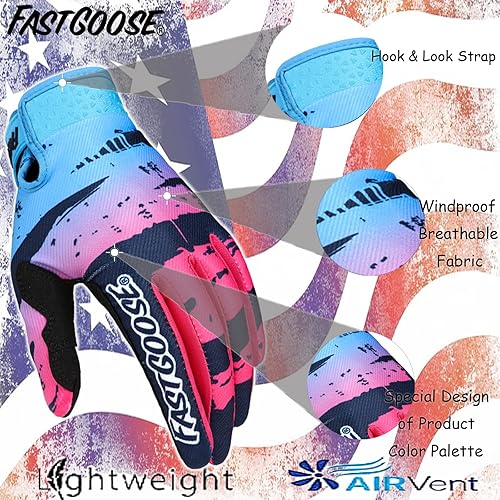 Miniatura 2 de Guantes de motocicleta transpirables y ligeros todoterreno para hombres y mujeres, ATV, BMX, MTB Racing