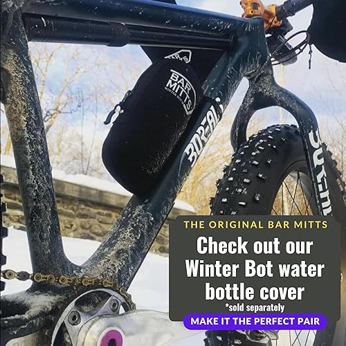 Miniatura 5 de Bar Mitts manoplas para el manubrio de la bicicleta, de color negro
