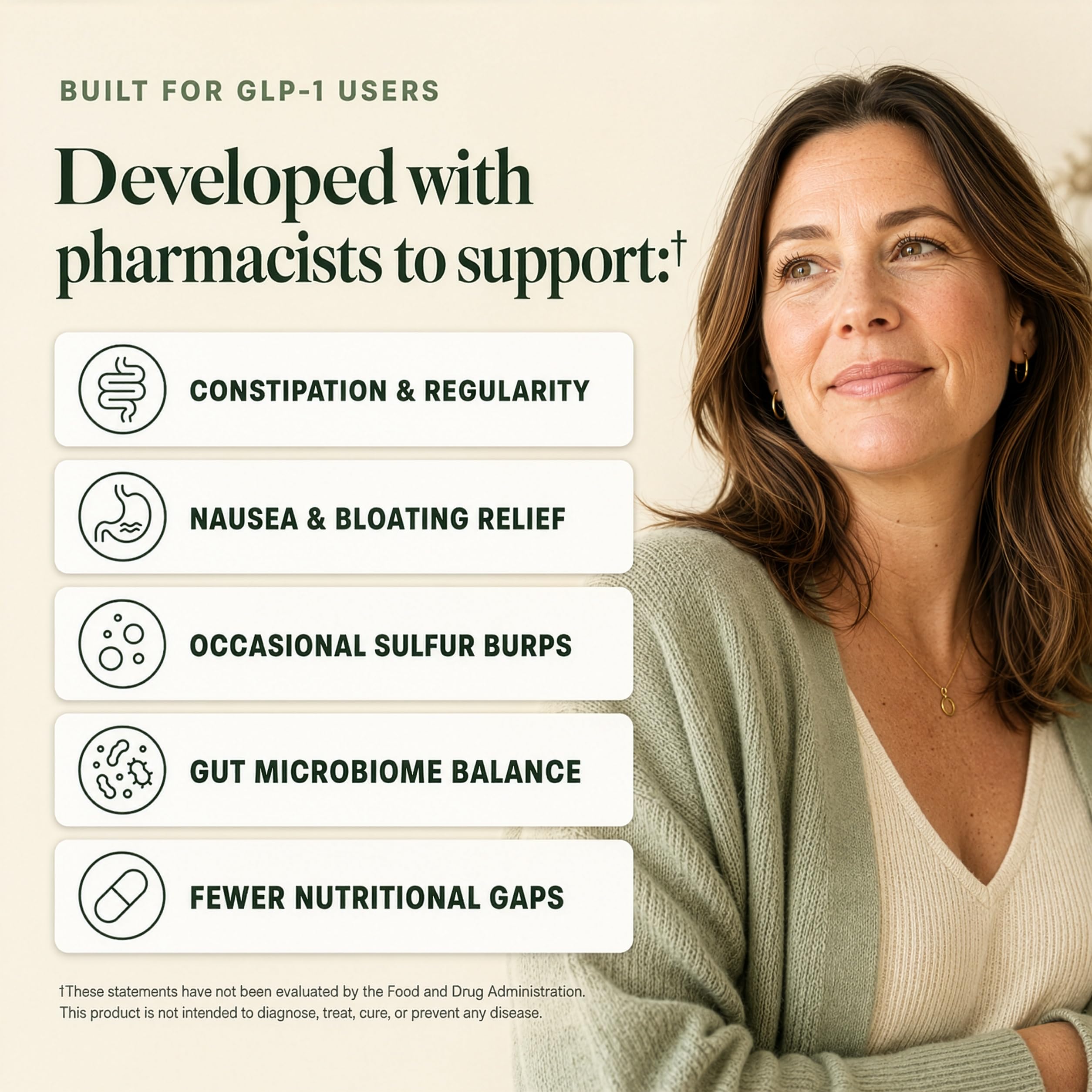 GLP-1 Companion Gut Supplement, 20-in-1 Prebiotic Probiotic Postbiotic — Amazon image 2