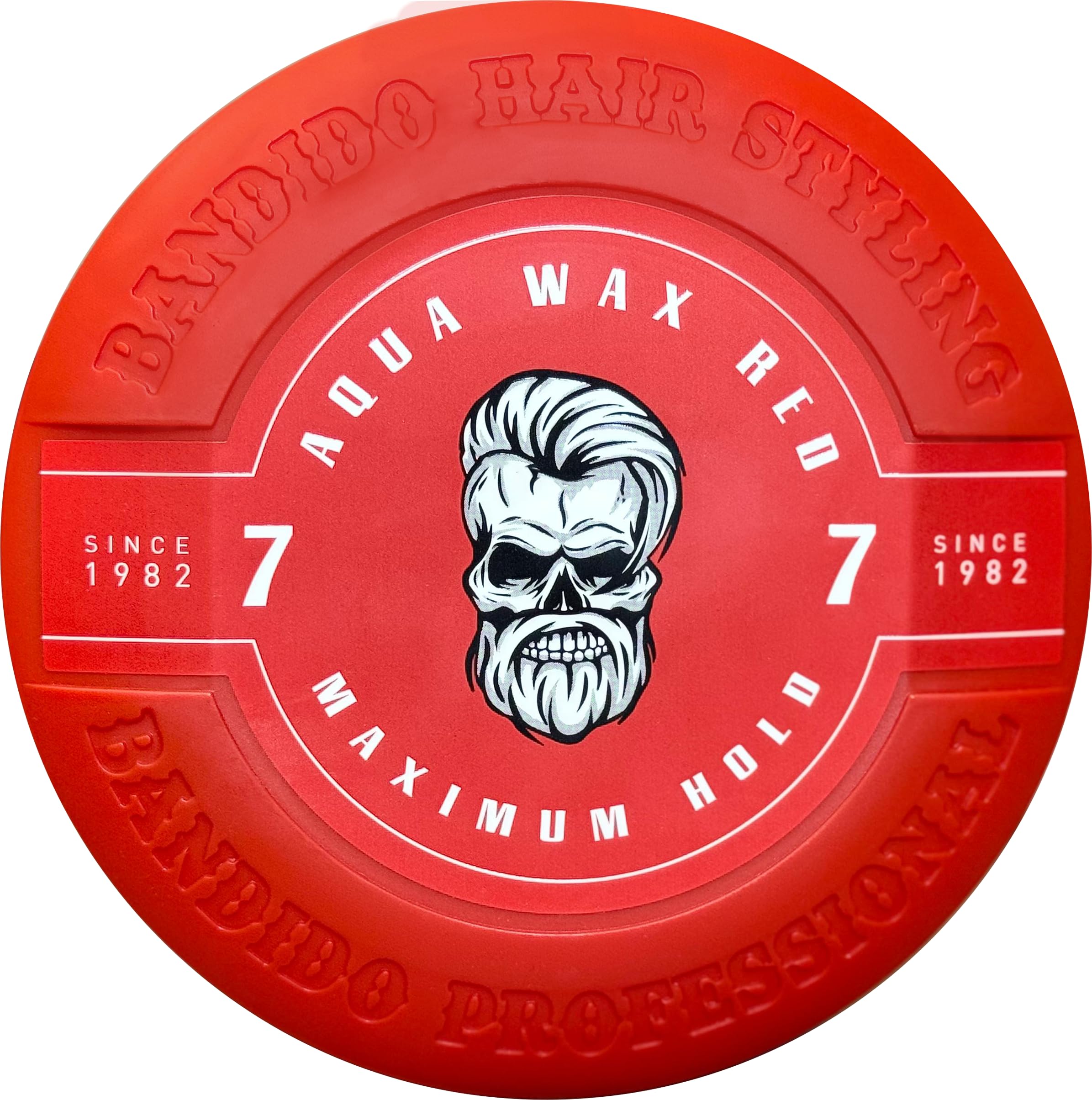 Bandido Aqua Wax Red No.7 450 ml – Cera per capelli da uomo estremamente forte – Aqua Hair Wax con profumo fruttato – Wet Look Styling Cera a base d'acqua – Professionale Barbershop gel per capelli