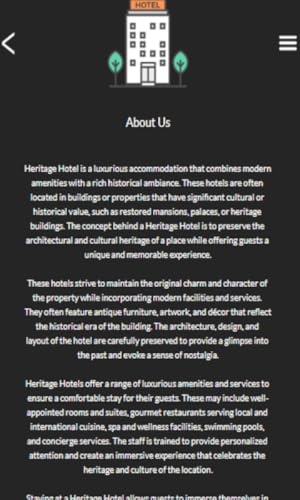 The Udaipur Heritage Hotel Info