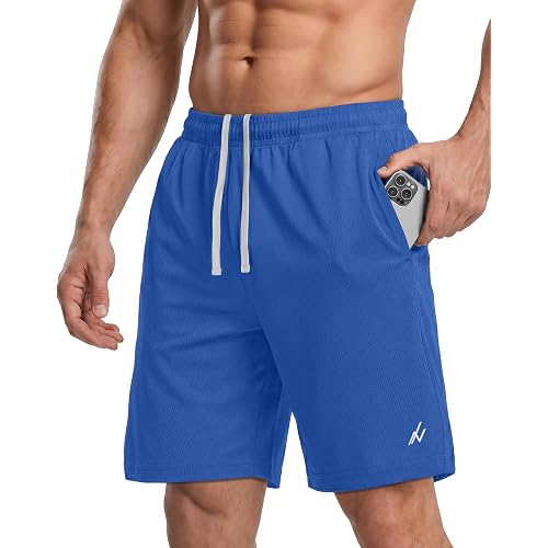 NY Threads Men's Athletic Shorts Quick Dry Loose-Fit Lightweight Running Workout Gym Shorts with Pockets