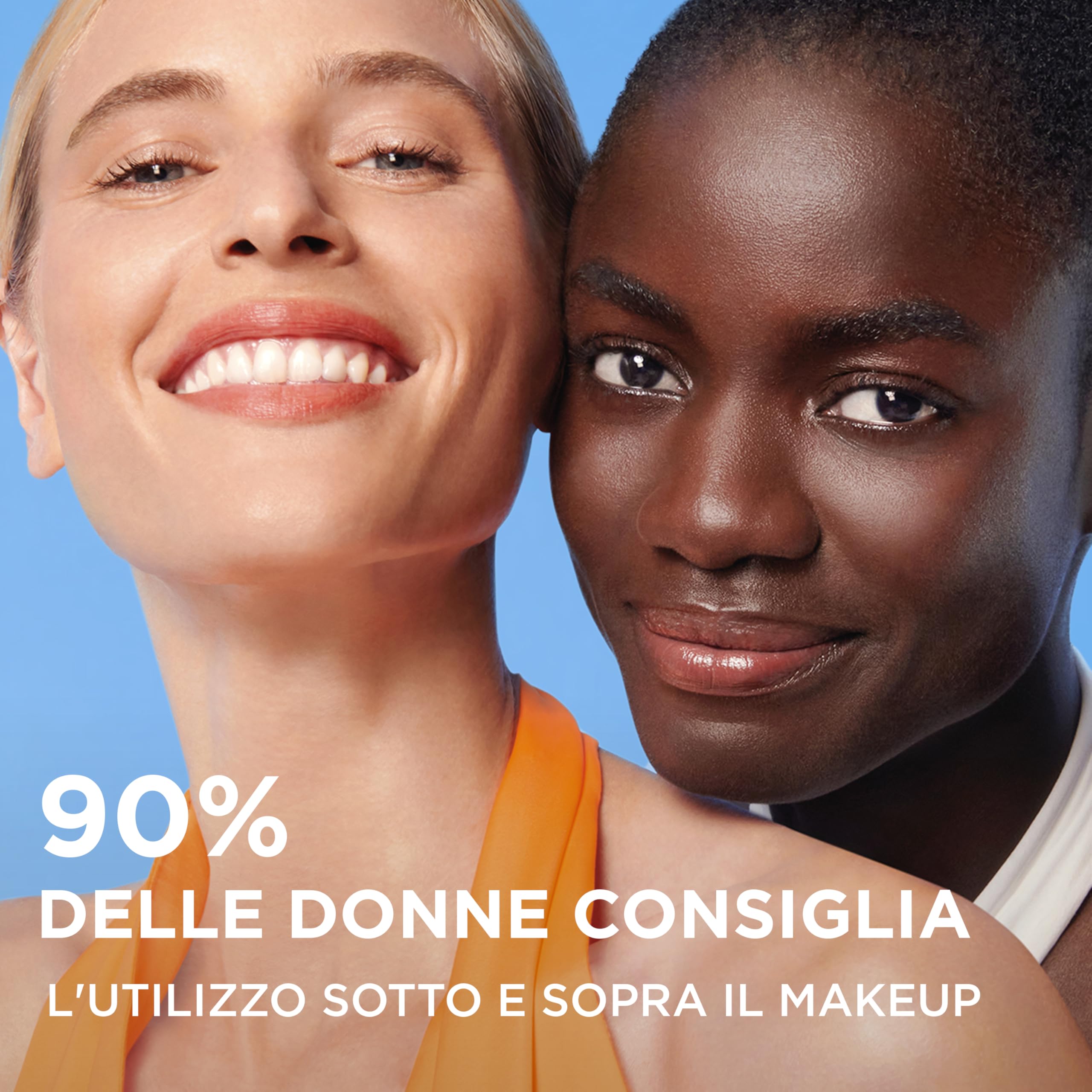 Garnier Spray Fissante Make Up con Protezione Solare SPF50+, Protezione da Macchie Scure, Trucco Perfetto a Lungo, Formula Vegana con Glicerina, Vitamina E e Acido Ialuronico, Ambre Solaire, 75 ml