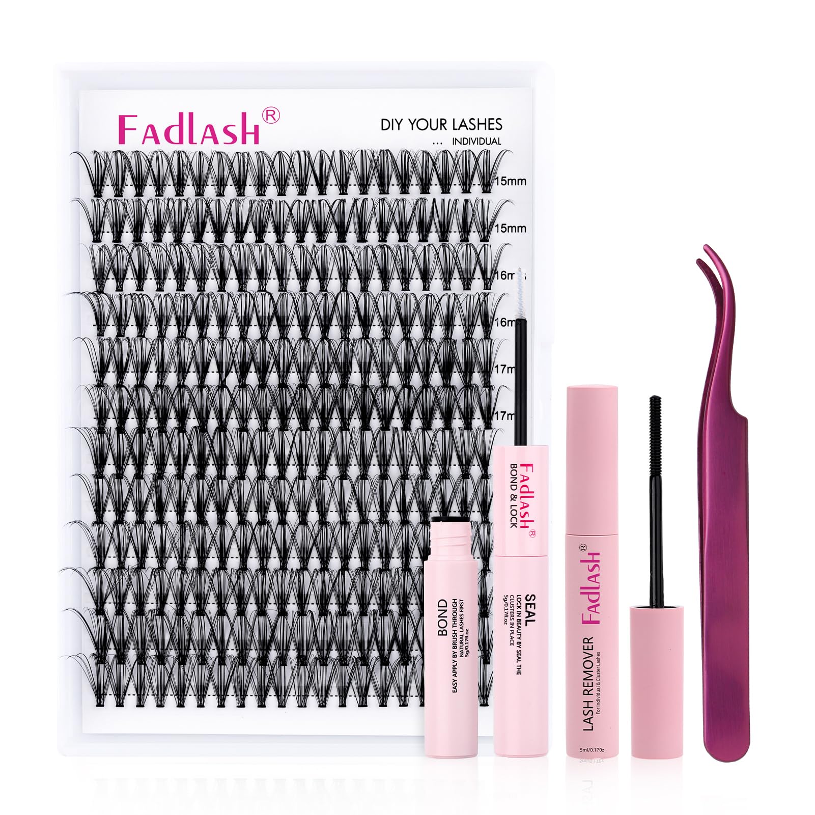 FADLASH Lash 120pcs 0.07mm D Curl 8-16mm 40D Mixed Trays Customizable DIY Eyelash Extensions for Beginners — view 12