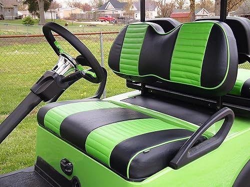 Miniatura 7 de Huskey - Fundas de asiento para carrito de golf delantero y trasero para EZGO y Club Carvarios colores, material de vinilo de grado marino,