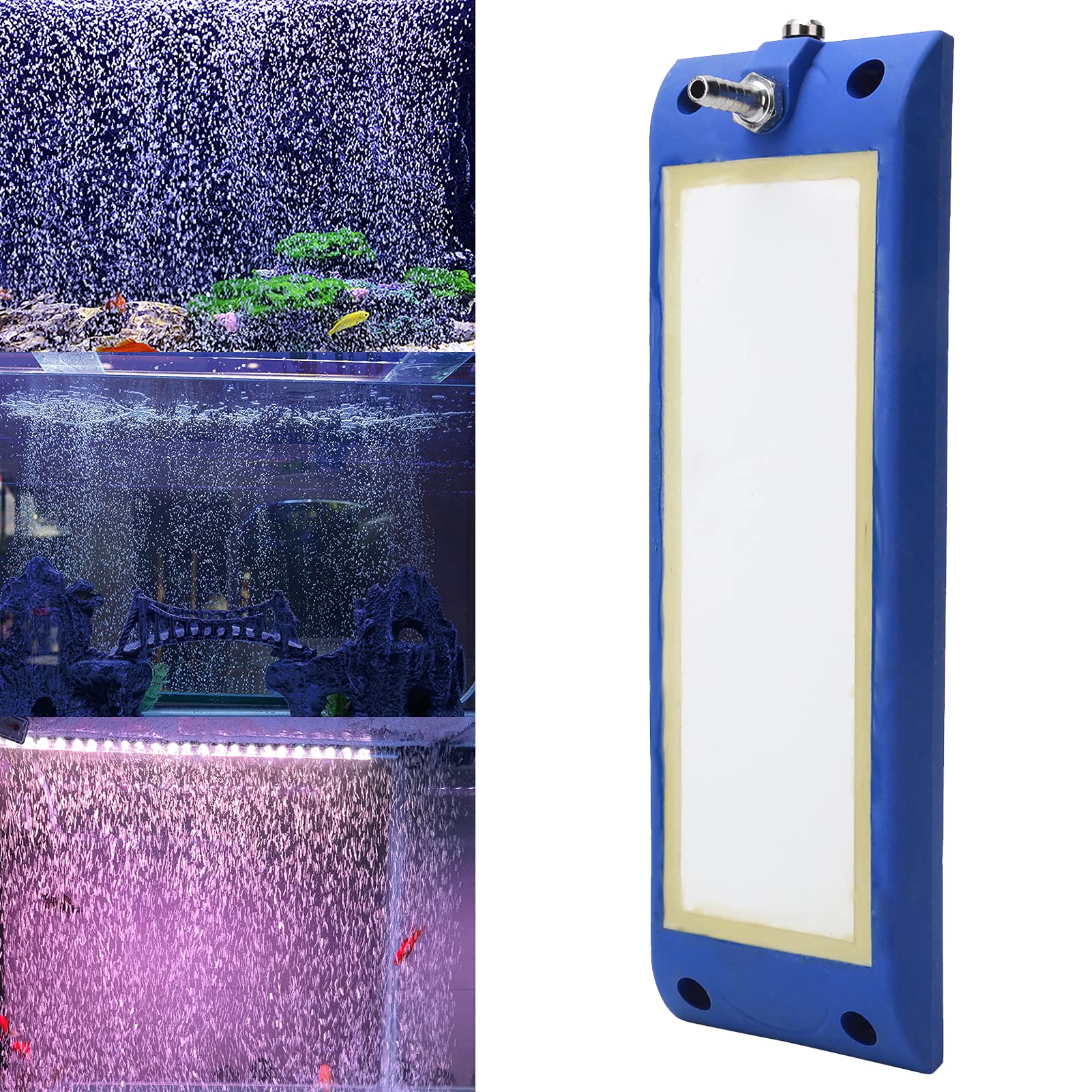 Aramox Diffuseur de Micro-Bulles pour Aquarium, Barre de Pierre à Air Nano Durable avec Une Forte Dissolution d'oxygène pour Les Amateurs d'Aquarium (Grande Taille pour poignée Droite)