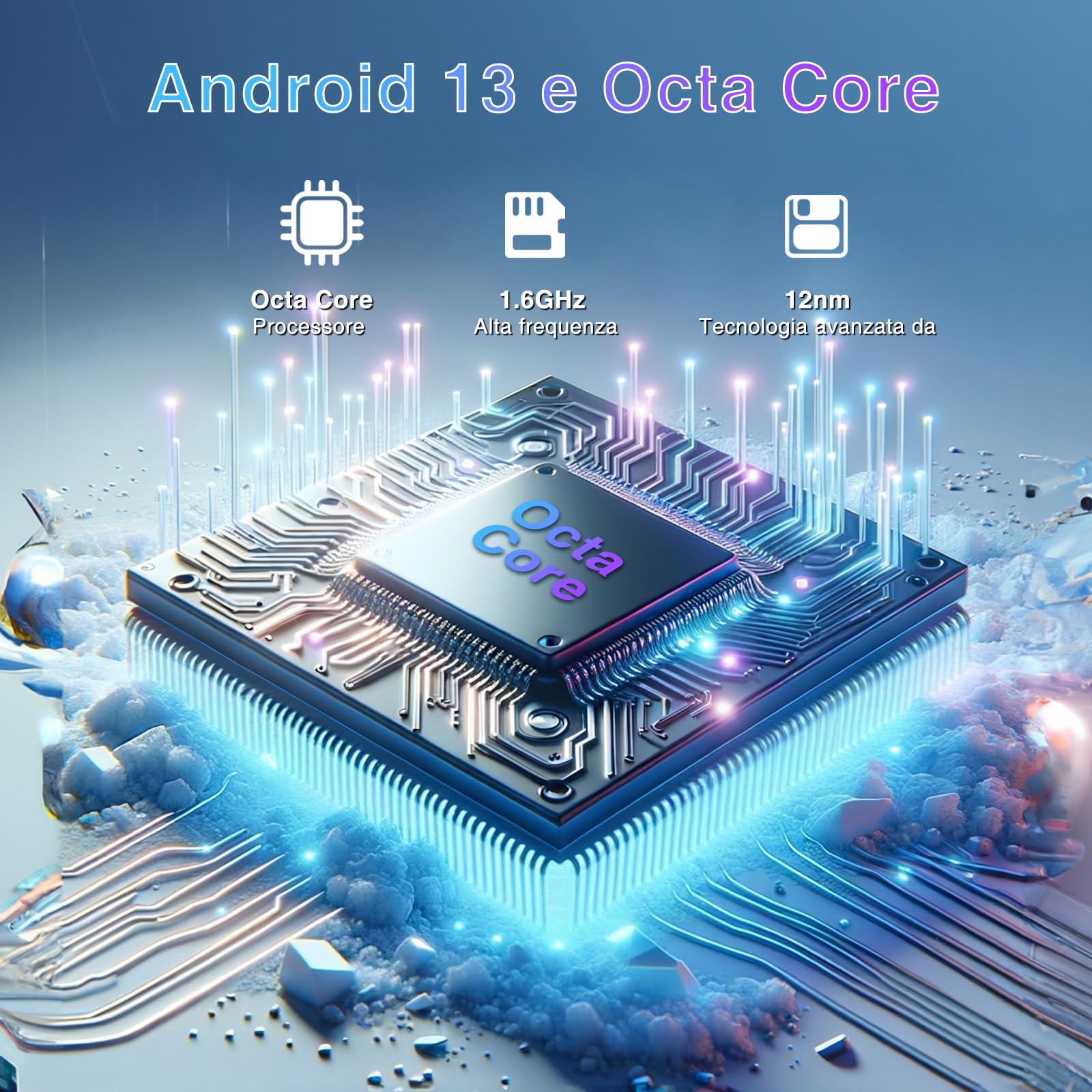 DOOGEE N50 Pro Smartphone Android 13, 20GB+256GB/TF1TB, 6.52" HD+Telefono Cellulare, Octa-Core, 4200mAh, 50MP+8MP, 4G Dual SIM Telefono, Fingerprint/Face ID/GPS/Modalità Panorama/Tipo C/OTG,Nero