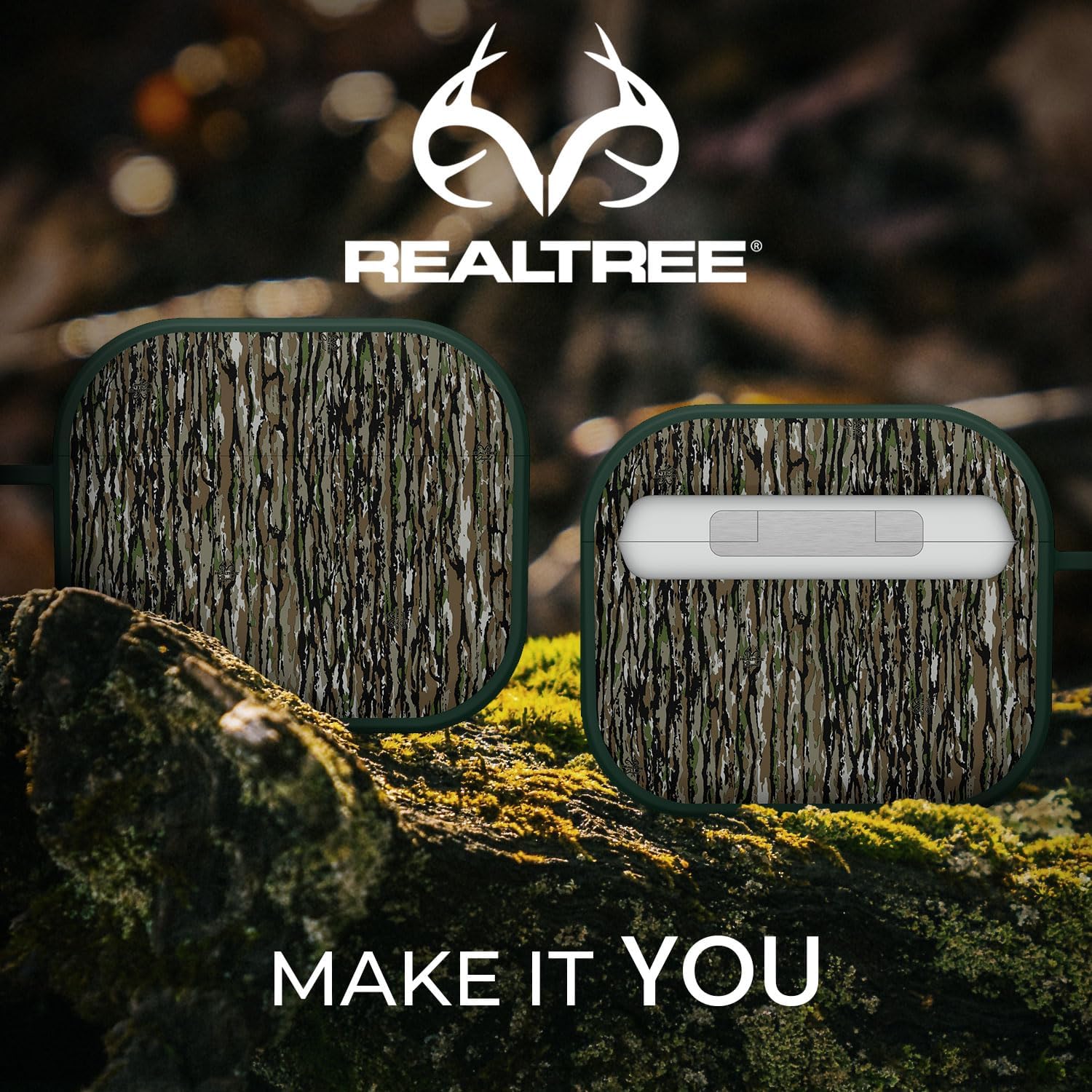 AFFINITY BANDS Realtree Original HDX Case Cover Compatible with Apple AirPods Gen 3 (Original)