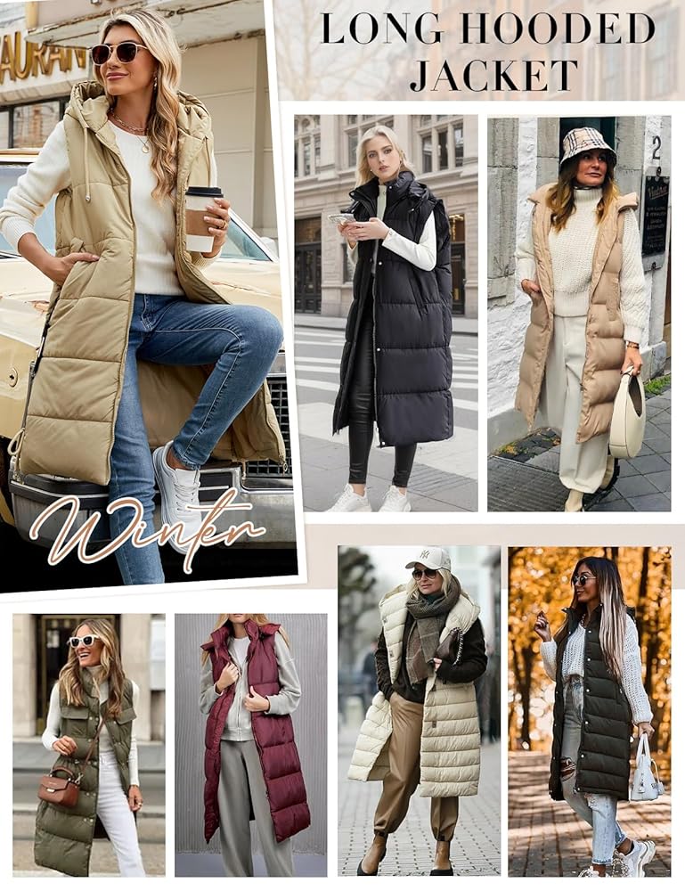 Gilet Piumino Donna Lungo - Leggero, Trapuntato, Invernale - Foto 6