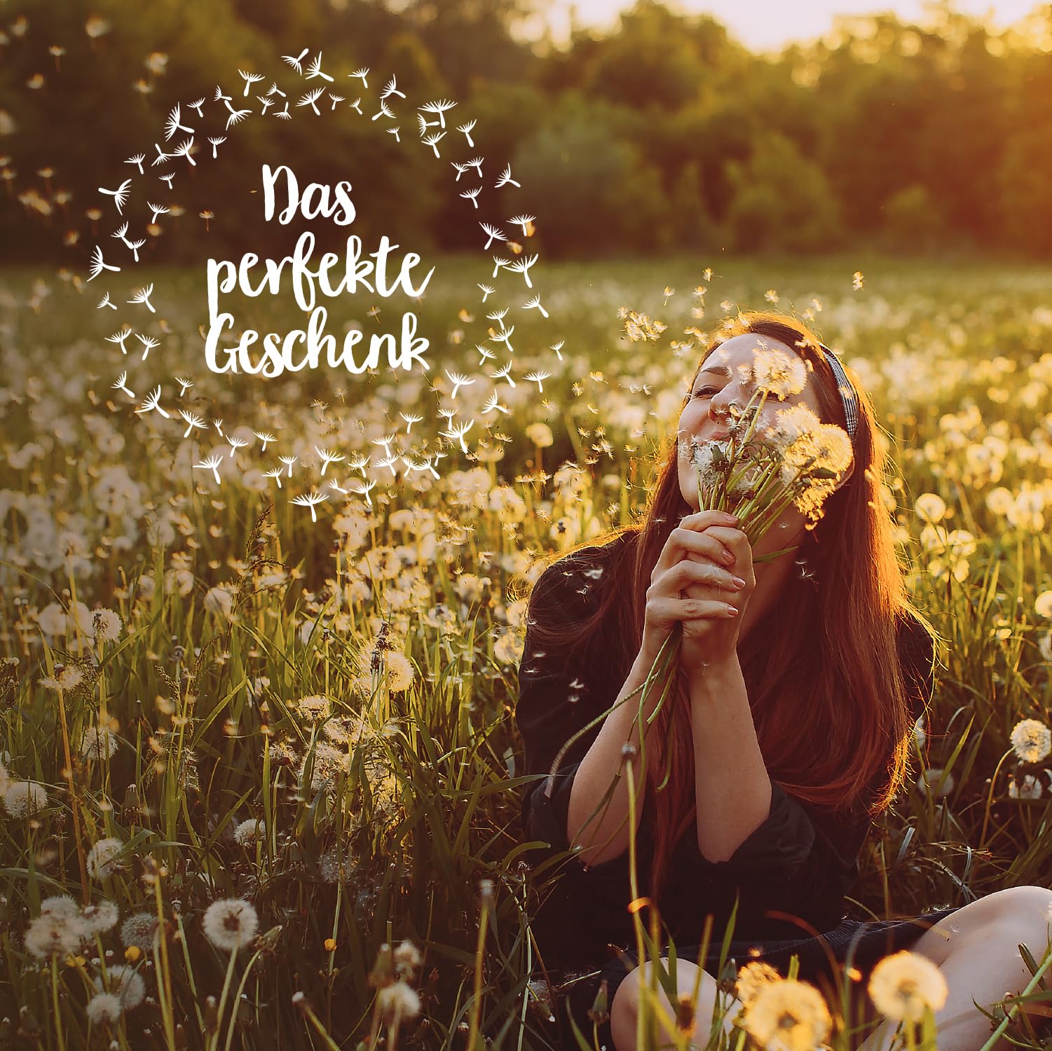 Die Stadtgärtner – Wunscherfüller I Echte Pusteblume im Glas I Ewig haltbar I Perfekte Geschenkidee für jeden Anlass I Geschenke für Frauen & Freundin