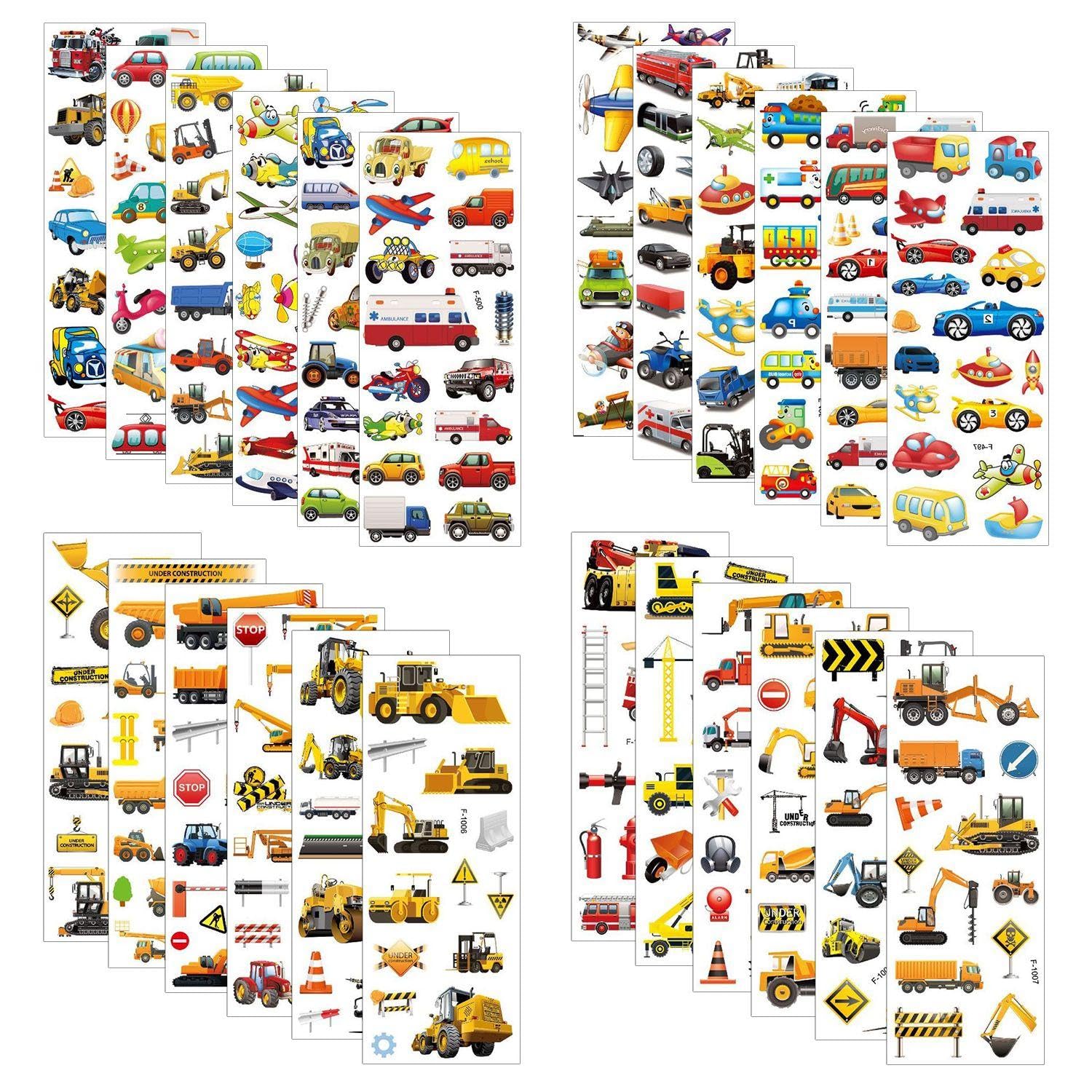 Eowvisn Multicolor 24 Cartoon Car Stickers, Creative Stickers, Children's Stickers, Interesting Stickers, Decorative Stickers, Can Be Used To Decorate Water Bottles, Notebooks, Scrapbooks, Etc.