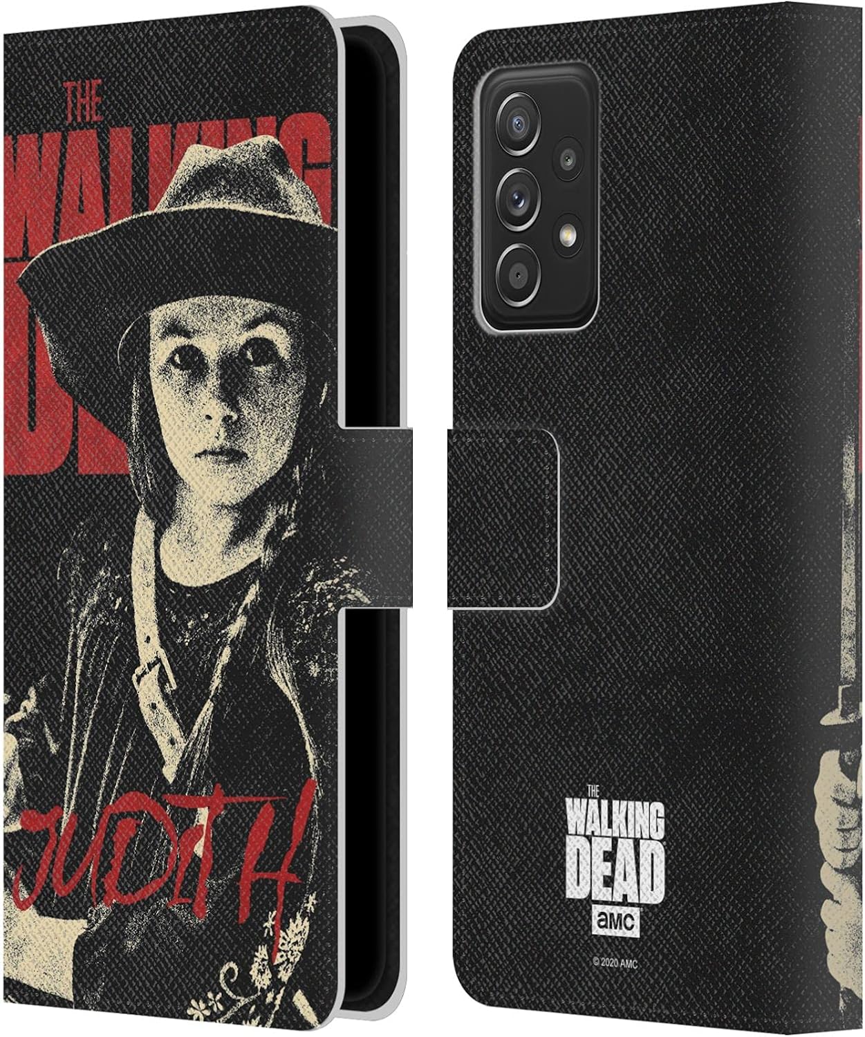 Head Case Designs Officially Licensed AMC The Walking Dead Judith Season 10 Character Portraits Leather Wallet Case Compatible with Galaxy A52 / A52s / 5G (2021)