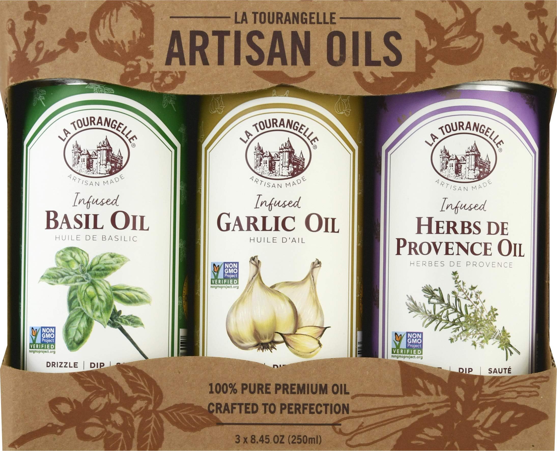 La Tourangelle, Trio Artisan Oils, 8.45 fl oz (250 ml) Each